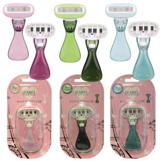 סכין גילוח לנשים - 5 להבים